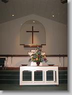The beautiful baptistry at Talbott Baptist Chruch.
